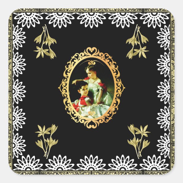 Vintage 115 square sticker (Front)