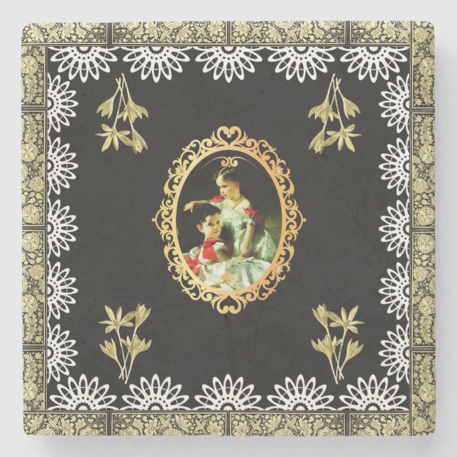 Vintage 115 stone coaster (Front)