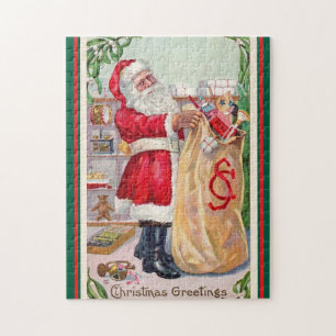 Vintage 11x14 Santa Claus Jigsaw Puzzle