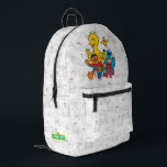 Vintage 123 Sesame Street Printed Backpack<br><div class="desc">This fun vintage graphic features all your favourite Sesame Pals; Bert & Ernie,  Elmo,  Big Bird & Elmo.      ©  2023 Sesame Workshop. www.sesamestreet.org</div>
