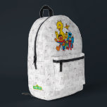 Vintage 123 Sesame Street Printed Backpack<br><div class="desc">This fun vintage graphic features all your favourite Sesame Pals; Bert & Ernie,  Elmo,  Big Bird & Elmo.      ©  2023 Sesame Workshop. www.sesamestreet.org</div>