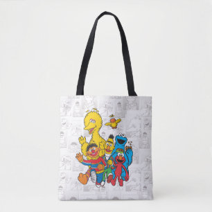 Vintage 123 Sesame Street Tote Bag