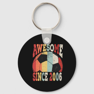 Vintage 13th Birthday Soccer Awesome Since 2006 Ki Key Ring