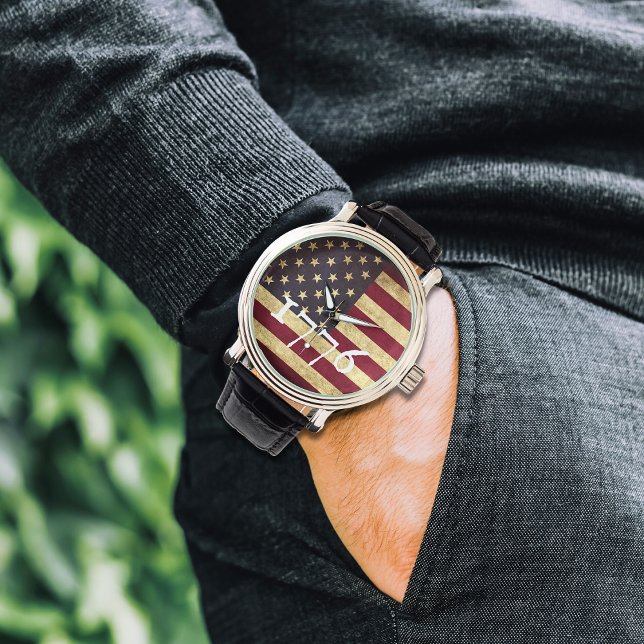 Vintage 1776 American Flag Patriotic  Watch (Creator Uploaded)