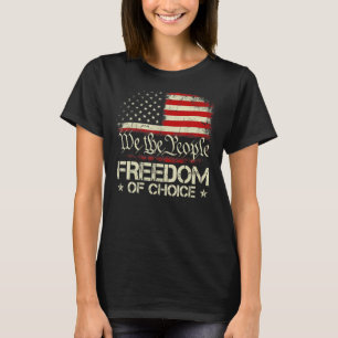 Vintage 1776 American Flag We The People Freedom O T-Shirt