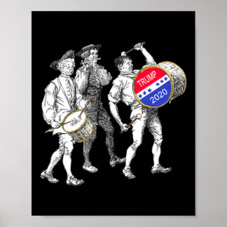 Vintage 1776 Style Fife And Drums Poster