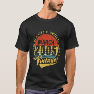 Vintage 17 Years Old March 2005 Decorations 17th B T-Shirt