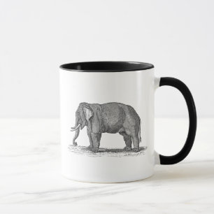Vintage 1800s Elephant Illustration - Elephants Mug