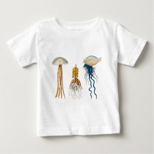 Vintage 1800s Jellyfish Illustration - Jelly Fish Baby T-Shirt