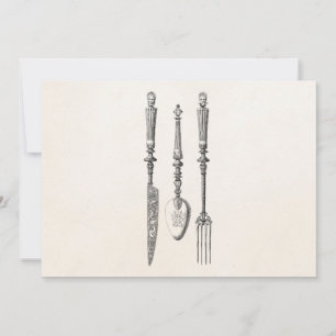 Vintage 1800s Knife Fork Spoon Knives Old Cutlery