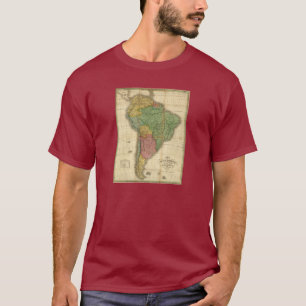 Vintage 1826 South America Map by Anthony Finley T-Shirt