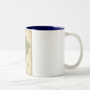 Vintage 1826 South America Map by Anthony Finley Two-Tone Coffee Mug