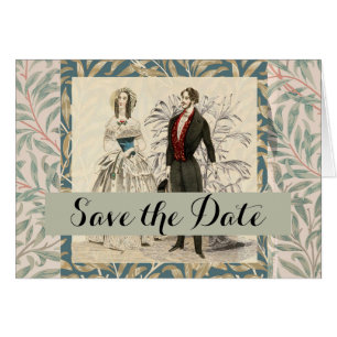 Vintage 1844 Victorian Wedding Illustration