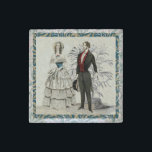 Vintage 1844 Victorian Wedding marriage Artwork Stone Magnet<br><div class="desc">William Morris and Wedding couple - An antique image of a bride and groom from 1844. Graphic art design drawing artwork.</div>