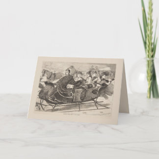 Vintage 1869 Christmas Card | Winslow Homer