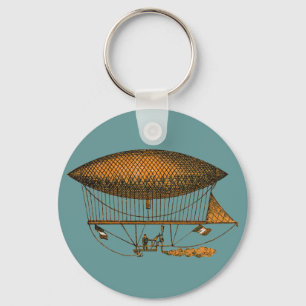 Vintage 1883 Traveling Zeppelin Key Ring