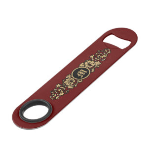 Vintage 1884 Cartouche Ornament Monogram Template