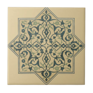 Vintage 1884 Ornamental Ceramic Art Customise Ceramic Tile