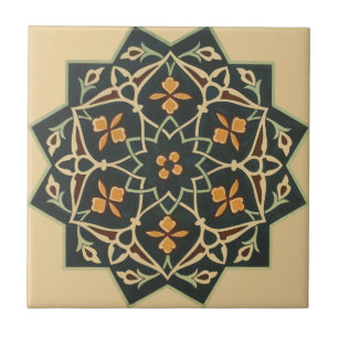 Vintage 1884 Ornamental Ceramic Art Customise Ceramic Tile