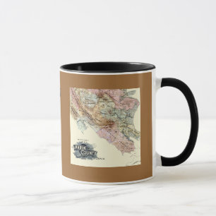Vintage 1890 Map of Marin County Mug