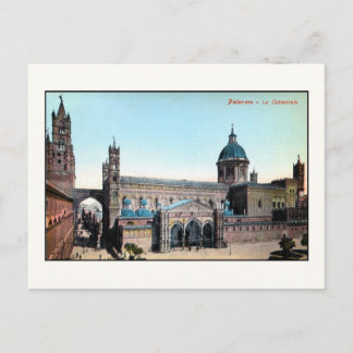Vintage 1890s Palermo Sicily Cathedral Postcard