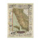 Vintage 1895 California Bicycle Cycling Map