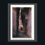 Vintage 1900 Cairo Egypt A Lane Near Zuweyla Postcard<br><div class="desc">A lane near the gate of Zuweyla Watercolor drawing from a 1907 travel guide, retouched and restored. Bab Zuweila is a mediaeval gate in Cairo, which is still standing in modern times. It was also known as Bawabbat al-Mitwali during the Ottoman period, and is sometimes spelled Bab Zuwayla. It is...</div>