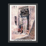 Vintage 1900 Cairo Egypt The Guardian of the Harem Postcard<br><div class="desc">Watercolor drawing from a 1907 travel guide, retouched and restored. Harem or Hareem (pronounced [haˈɾem], Turkish, from Arabic: حرم‎ ḥaram "forbidden place; sacrosanct, sanctum", related to حريم ḥarīm, "a sacred inviolable place; female members of the family" and حرام ḥarām, "forbidden; sacred") refers to the sphere of women in what is...</div>