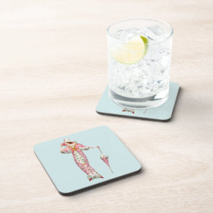 Vintage 1900's woman coaster