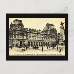 Vintage 1905 Louvre, Paris, France Postcard
