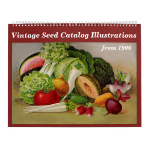 Vintage -1906 - Seed Catalogue Illustrations - Calendar
