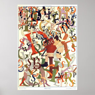 Vintage 1908 Maxfield Parrish, "School Days" Poster