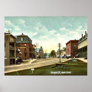 Vintage, 1908, Newport, Vermont Poster
