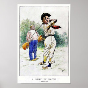 Vintage 1909 Golf Print