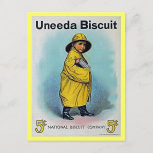 vintage 1910 American Biscuit advertisement Postcard