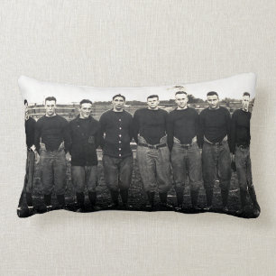 Vintage 1914 Notre Dame Football Team Portrait Lumbar Cushion