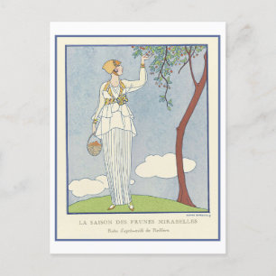 Vintage 1914 Redfern Fashion Illustration Postcard