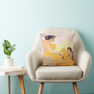 Vintage 1917 Italian Poster Cushion