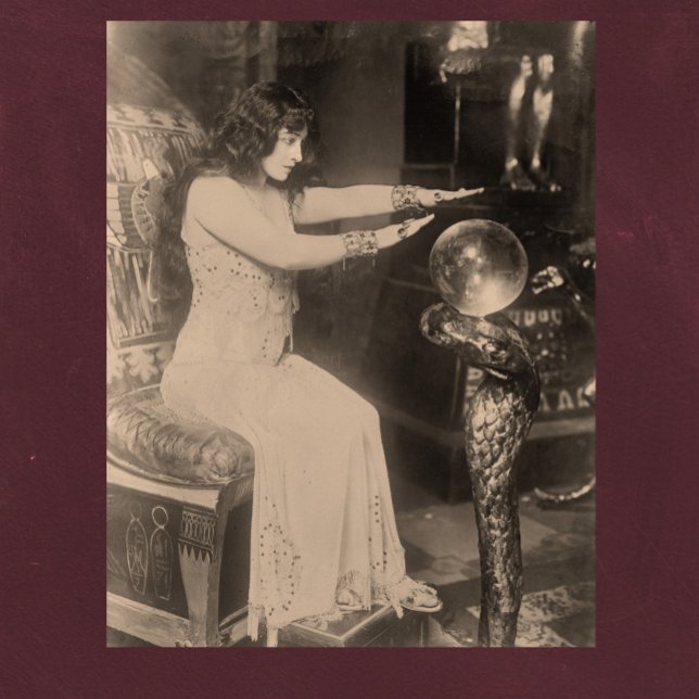 Vintage 1920 Crystal Ball Fortune Teller Photo Poster (Creator Uploaded)