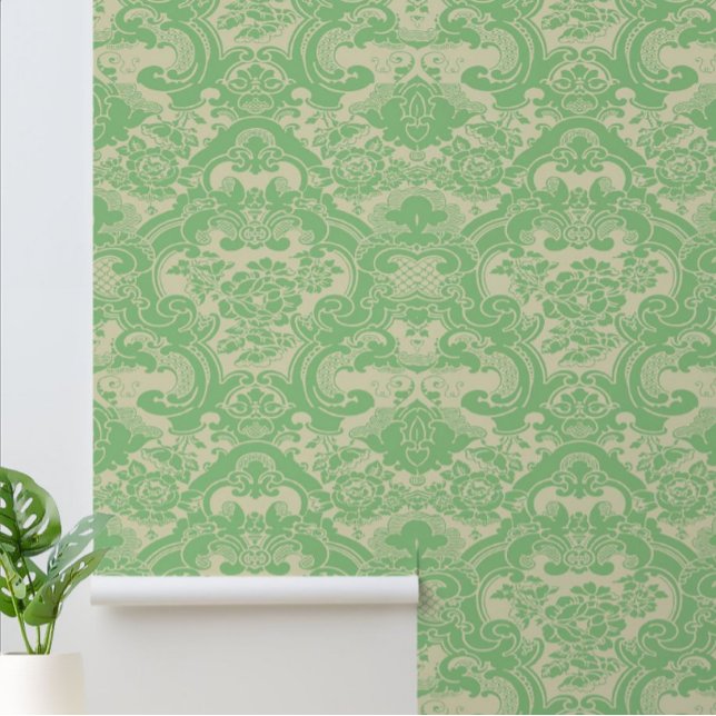 Vintage 1920 Floral Foliage Pattern Wallpaper (Creator Uploaded)
