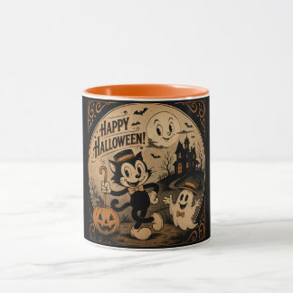 vintage 1920 Halloween cartoons art Mug