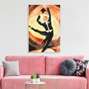 Vintage 1920 In Vaudeville Dancer Charles Demuth Canvas Print