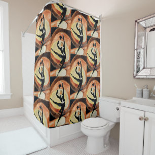Vintage 1920 In Vaudeville Dancer Charles Demuth Shower Curtain