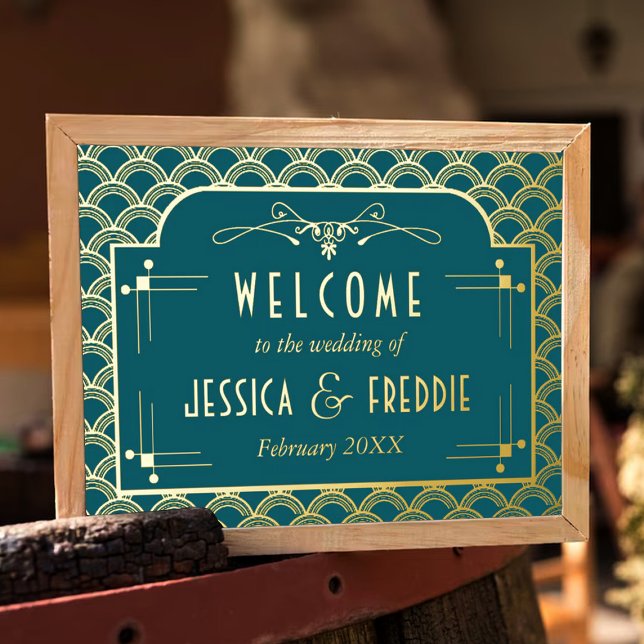 Vintage 1920's Art Deco Gatsby Wedding Collection Foil Prints (Creator Uploaded)