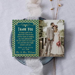 Vintage 1920's Art Deco Gatsby Wedding Photo