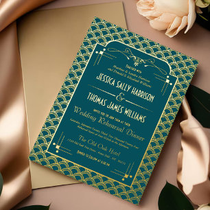 Vintage 1920's Art Deco Gatsby Wedding Rehearsal