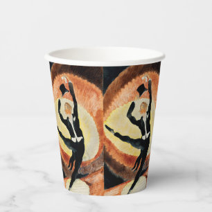 Vintage 1920s Art Deco Male Dancer Top Hat Paper Cups