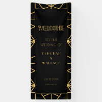 Vintage 1920s Art Deco Welcome to our Wedding