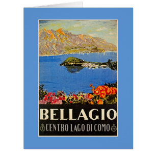 Vintage 1920s Bellagio Italian travel advert
