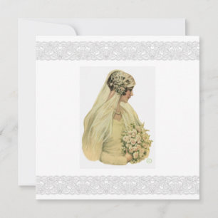 Vintage 1920s Bridal Thank You Card